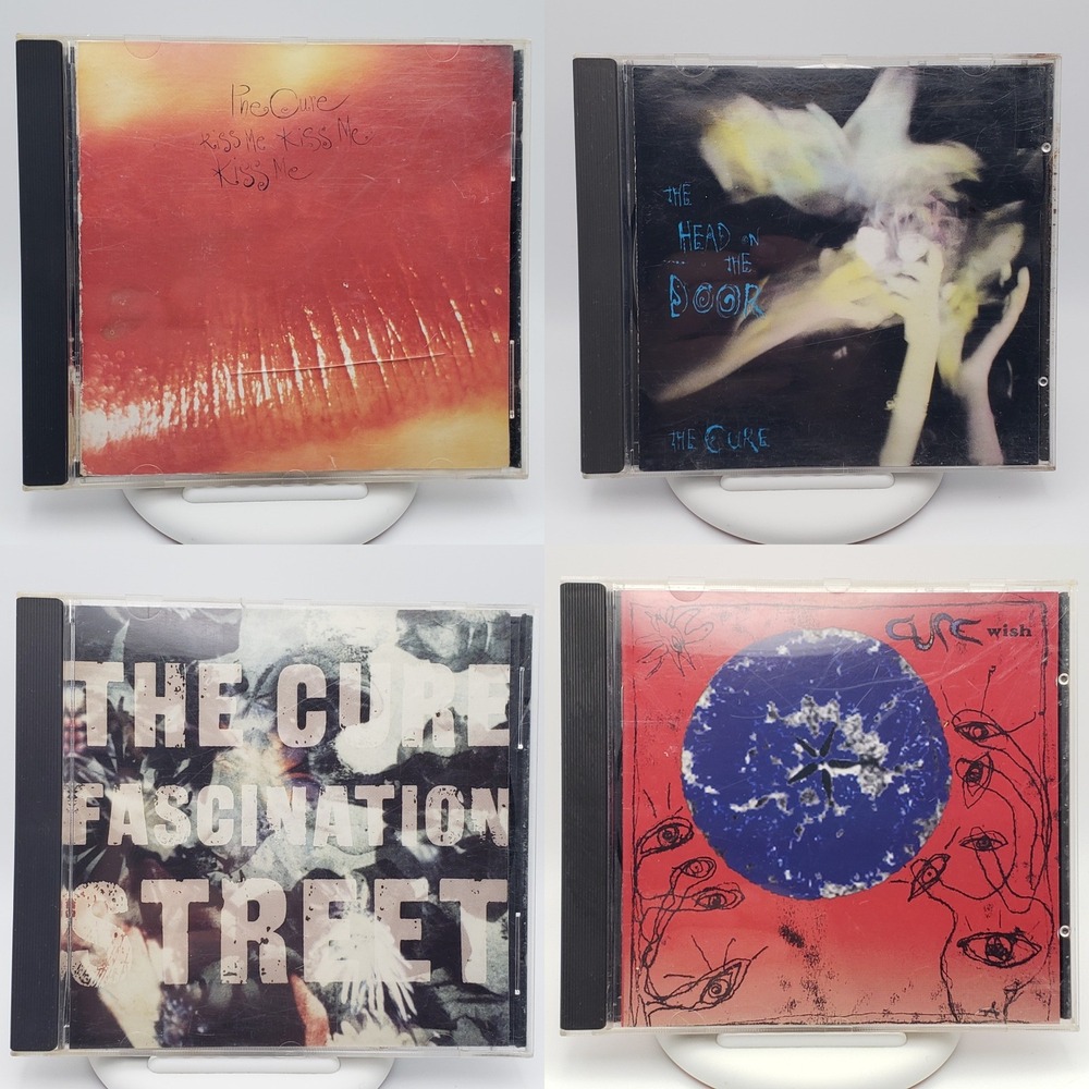 The Cure CD Bundle of 4 Albums Wish Kiss Me Head on the Door Fascination Street